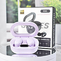 Бездротові вакуумні сенсорні навушники E8S Games stereo earphones Lilac