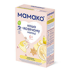Дитяча каша МАМАКО пшенична з грушею та бананом на козячому молоці, від 6 місяців, 200 гр