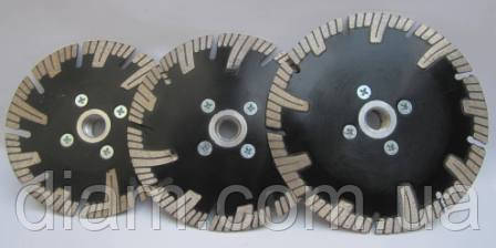 Алмазный диск для резки гранита с фланцем, turbo-segment stonecraft 115x2,0/1,2x7,5xF-М14 - фото 2 - id-p263332175