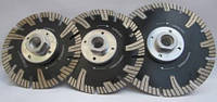 Алмазний диск для різання граніту з фланцем, turbo-segment stonecraft 115x2,0/1,2x7,5xF-М14
