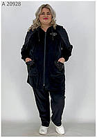 Спортивный костюм женский,велюр, супербатал 20928 |размеры от 66 по 76р.