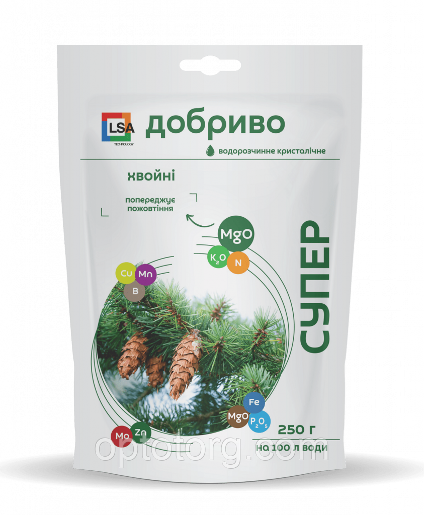 СУПЕР добриво для хвойних 250 г