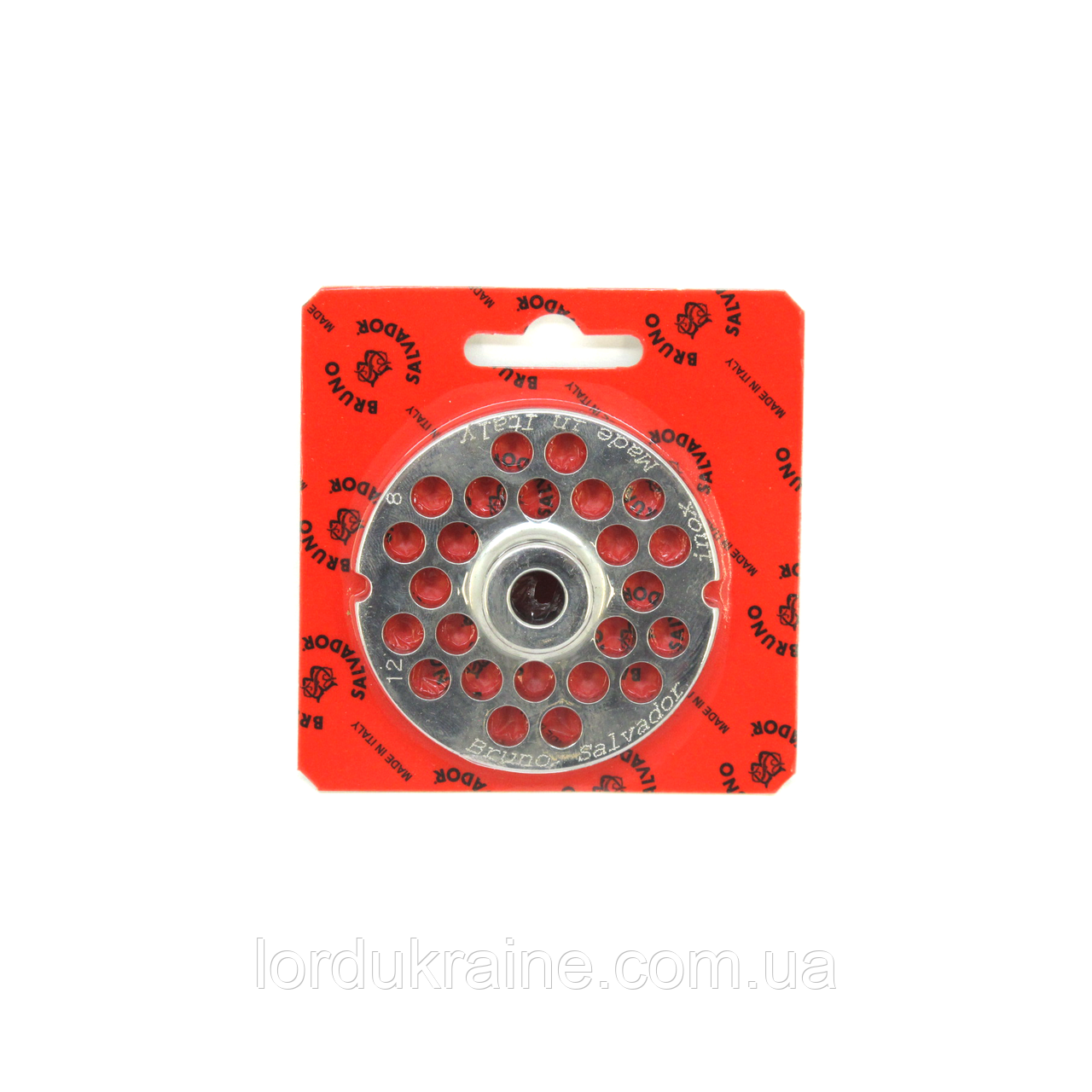 Решітка 8 мм з центром для професійної м'ясорубки модель 12 система Enterprise, фото 1