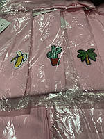 Жіноча футболка L-XL пальма рожева