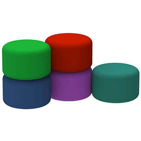 Дитячий набір пуфіків Циліндри м'який модуль