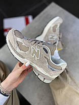Жіночі кросівки New Balance 2002R Protection Pack Driftwood Нью Баланс 2002Р світло-коричневий замш демі, фото 5