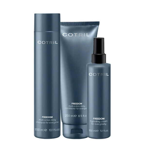 Подарунковий набір Cotril Freedom Home Ritual Kit (шампунь 300мл + кондиціонер 250мл + крем для тіла 150мл)