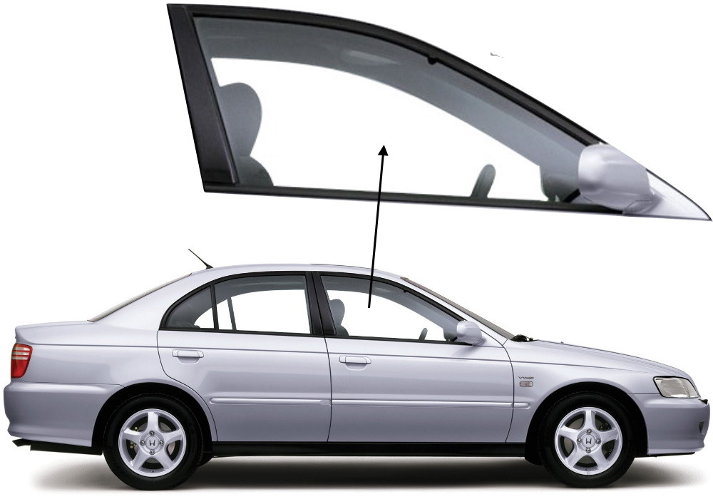 Бічне скло Honda Accord 1998-2002 передніх дверей праве