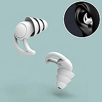 Беруши затычки для ушей для плавания, Белые (1 пара) силиконовые затычки в уши, многоразовые беруши (TS)