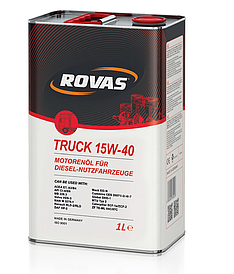 Мінеральна дизельна моторна олива Rovas Truck 15W-40 1 л