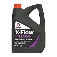 Моторна олива 5W30 напівсинтетичне 4л Comma X-FLOW TYPE F автомасло універсальне ACEA A5/B5 (XFF4L)