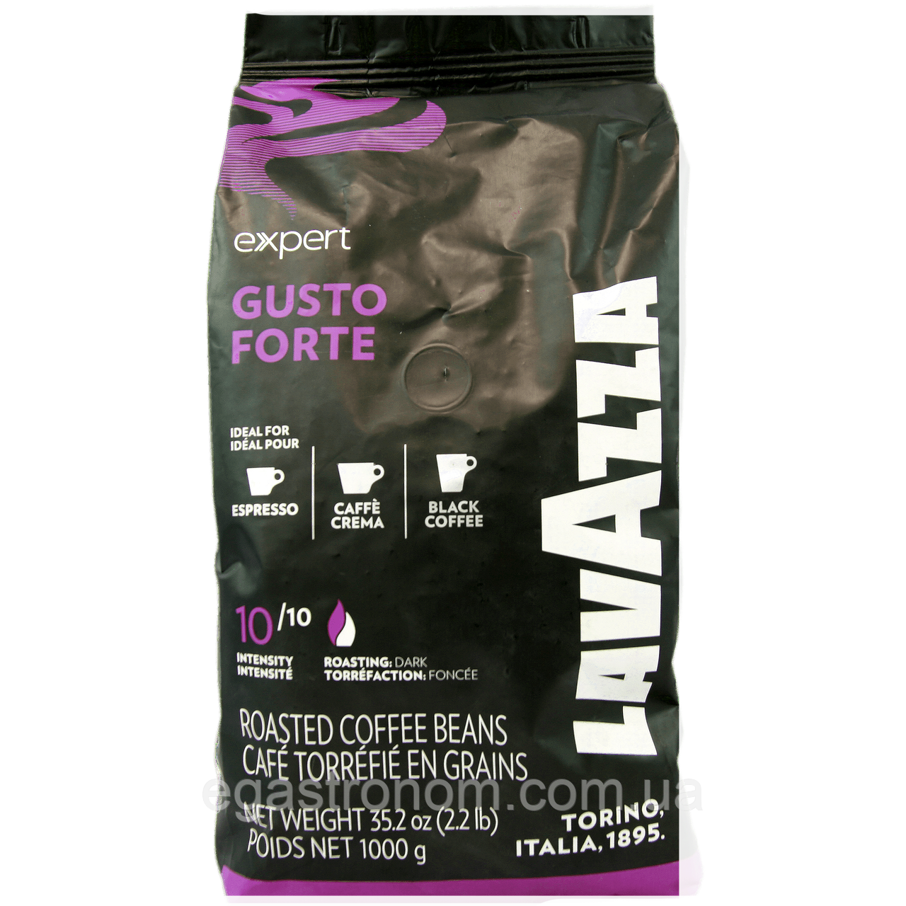 Кава густо форте (зерно) Лавацца Lavazza gusto forte 1kg 6шт/ящ (Код: 00-00014463)