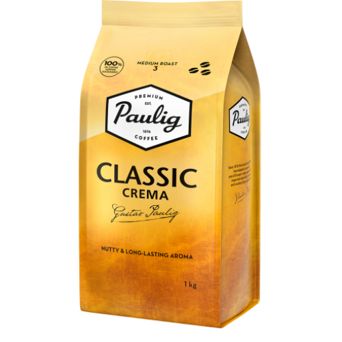 Кава в зернах Paulig Classic Crema 1 кг Пауліг Класік Крема