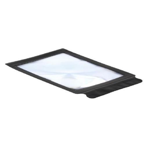 Збільшувальне скло гнучке переносне, лупа A4, максимальне наближення 3x, розмір 30.5 х 19.5 см, фото 1