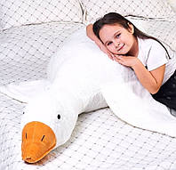 Мягкие игрушки для подростков Гусь 180 см Белая, Игрушка обнимашка для сна