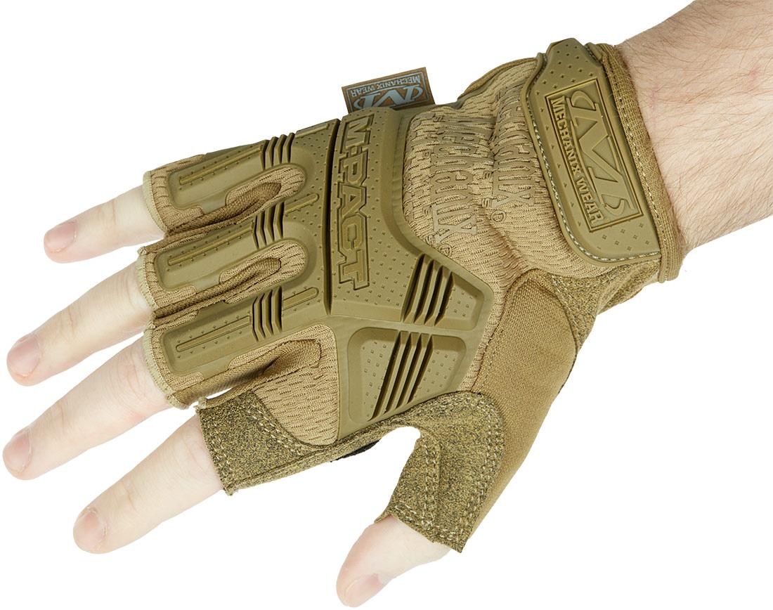 Рукавиці безпалі Mechanix M-Pact Fingerless розмір L койот