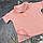 Костюм muslin cotton BEWARM дитячий шорти + футболка Pink 104-110, фото 4