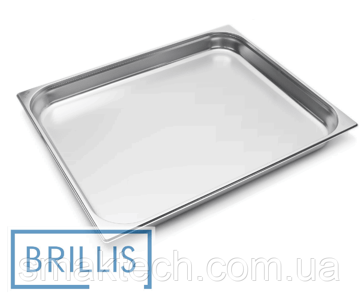 Гастроємність Brillis н/ж сталь GN 2/1-65 мм (650x530x65мм)