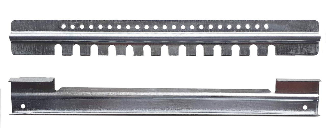 Летковий загороджувач 2-х елементний, оцинкований, з вент. отворами нижній, 250 мм