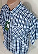 Бавовняна чоловіча теніска Hetai vk-0504 класична синя в клітку, стильна чоловіча сорочка 100% бавовна, фото 8