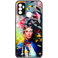 TPU+PC чехол Prisma Ladies для Oppo A53 / A32 / A33 с креативным принтом Peonies