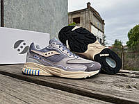 Мужские кроссовки Saucony 3D Grid Hurricane 70670-6s Grey Cream серый Оригинал