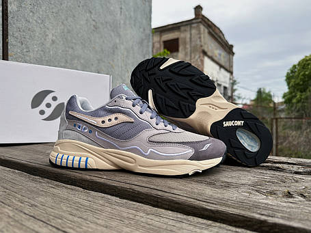 Чоловічі кросівки Saucony 3D Grid Hurricane 70670-6s Grey Cream сірий Оригінал, фото 1