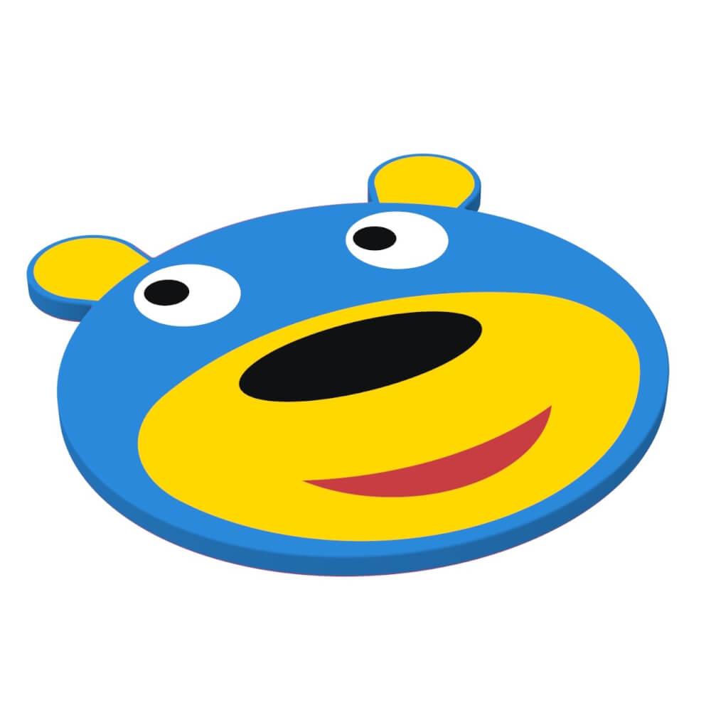 Дитячий килимок Ведмедик 120х120х5 см, шкірозамінник Флай (Kidigo ТМ)
