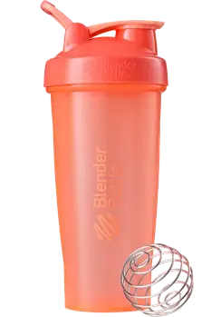 Шейкер спортивний BlenderBottle Classic Loop 28oz/820ml Black (Original) Кораловий