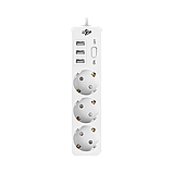 Мережевий фільтр PREMIUM LP-X3 USB 2 м White (2200 Вт), фото 3