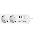 Мережевий фільтр PREMIUM LP-X3 USB 2 м White (2200 Вт), фото 5