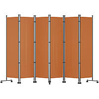 VEVOR 6-панельный разделитель комнаты Складной экран конфиденциальности 121 "x 73" Разделитель для домашнего