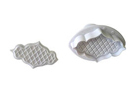 Набори кондитерських плунжерів для мастики та печива пластиковий Ажурний 2 штуки