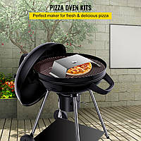 VEVOR насадка для пиццы газовый гриль, 3 шт., вытяжка для пиццы 48x35x17 см угольный гриль печь для пиццы,