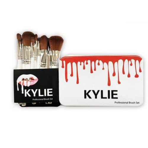 Набір професійний пензлі для макіяжу Kylie Jenner Make-up brush set US-696 12 шт