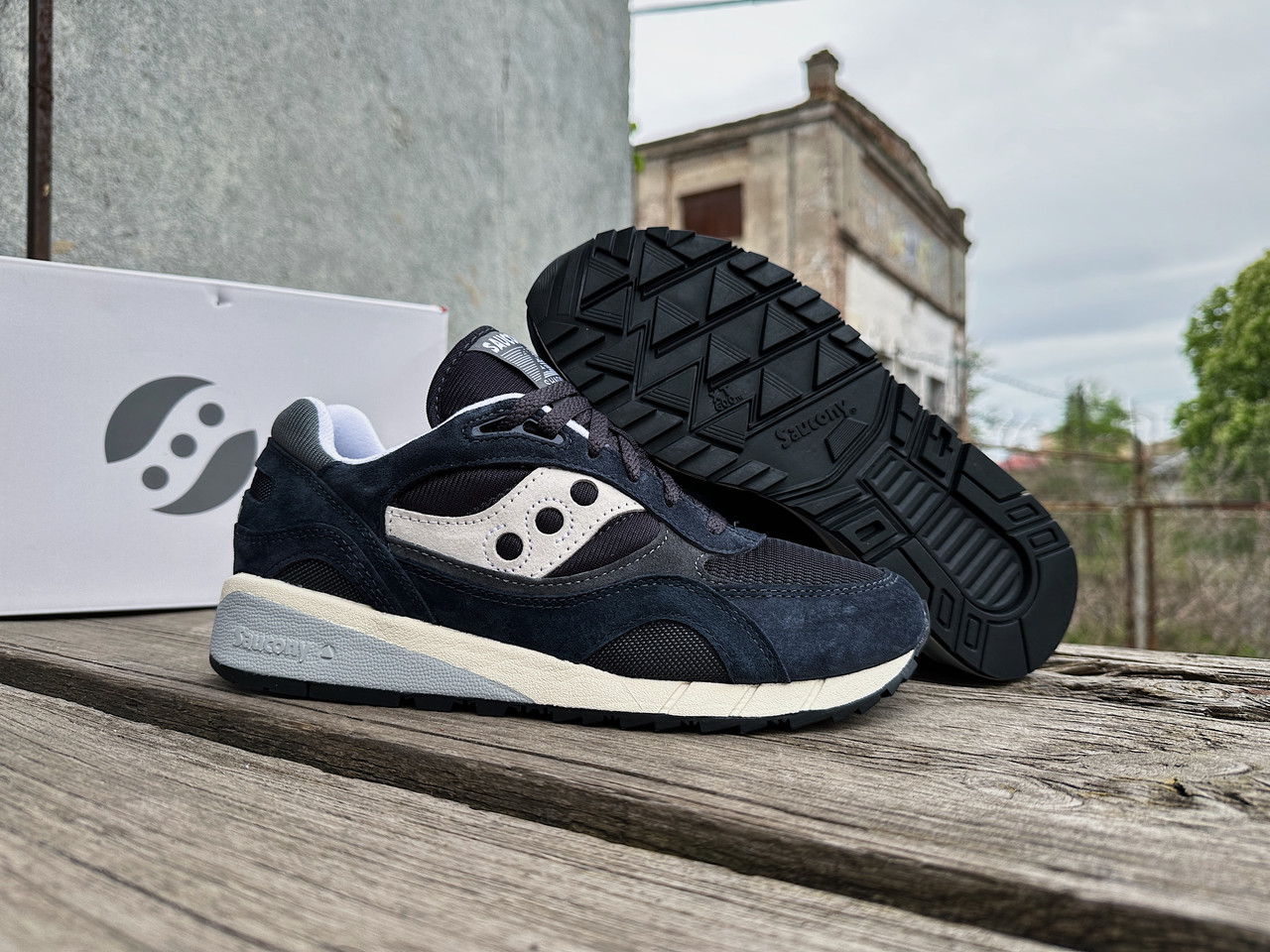 Чоловічі кросівки Saucony Shadow 6000 70441-47s Navy Gray синій Оригінал