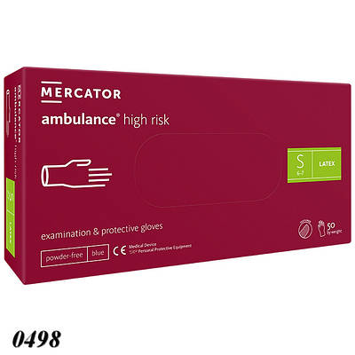 Рукавички латексні Mercator медичні 50 шт S