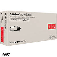 Перчатки латексные Santex медицинские 100 шт L