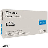 Перчатки латексные Santex медицинские 100 шт М