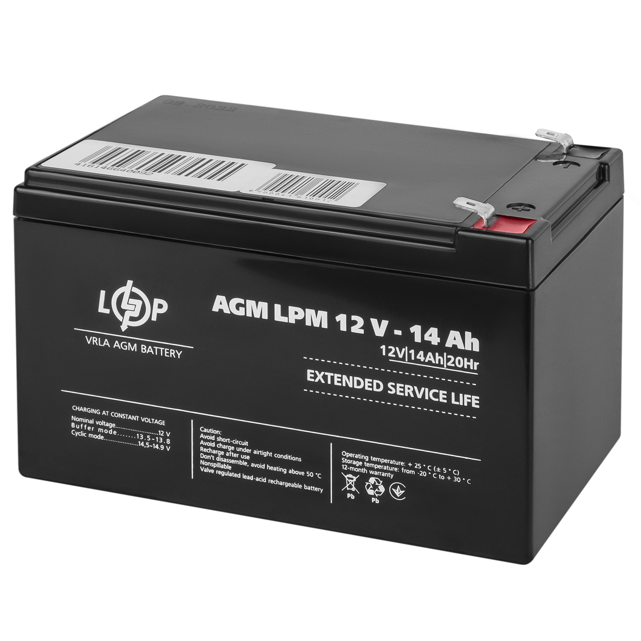 Акумулятор AGM LPM 12V - 14 Ah