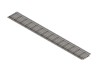 Решетка нержавеющая 1000х135х23 DN100 А15