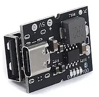 Стабилизатор повышающий, модуль Power Bank, зарядка Li-Ion 18650 Type-C USB DC-DC 5В 2.4А