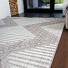 Килим AGRA EN18A 1,6Х2,3 Сірий з бежевим прямокутником, фото 2