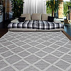 Килим AGRA ER21B 1,6Х2,3 Білий із сірим прямокутник, фото 4