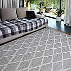 Килим AGRA ER21B 1,6Х2,3 Білий із сірим прямокутник, фото 3