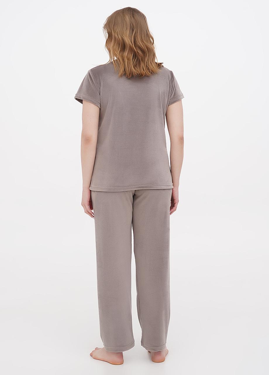 Велюровий домашній костюм, фото 1