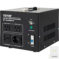 VEVOR Преобразователь напряжения 3000 Вт Тороидальный трансформатор 15A Инвертор зарядного устройства с 4