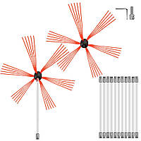 VEVOR Щетка для дымохода Нейлоновая щетка для дымохода Щетка для дымохода 12M Профессиональная фурнитура