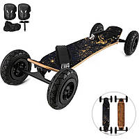 VEVOR Mountainboard Earth Скейтборд 94x24 см, лонгборд 7,8 дюйма, без батареи, с отличными функциями, с