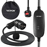 VEVOR Зарядное устройство EV 10A Кабель для зарядки электромобиля по стандарту ЕС 6 м Зарядное устройство для